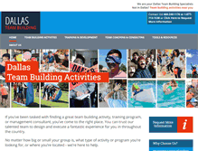 Tablet Screenshot of dallasteambuilding.com